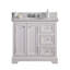 Derby 36" Carrara White Marble Countertop Bath Vanity with Faucet-1761466677-1761466666