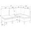 Canapé modulaire rembourré avec pieds en métal-848646382