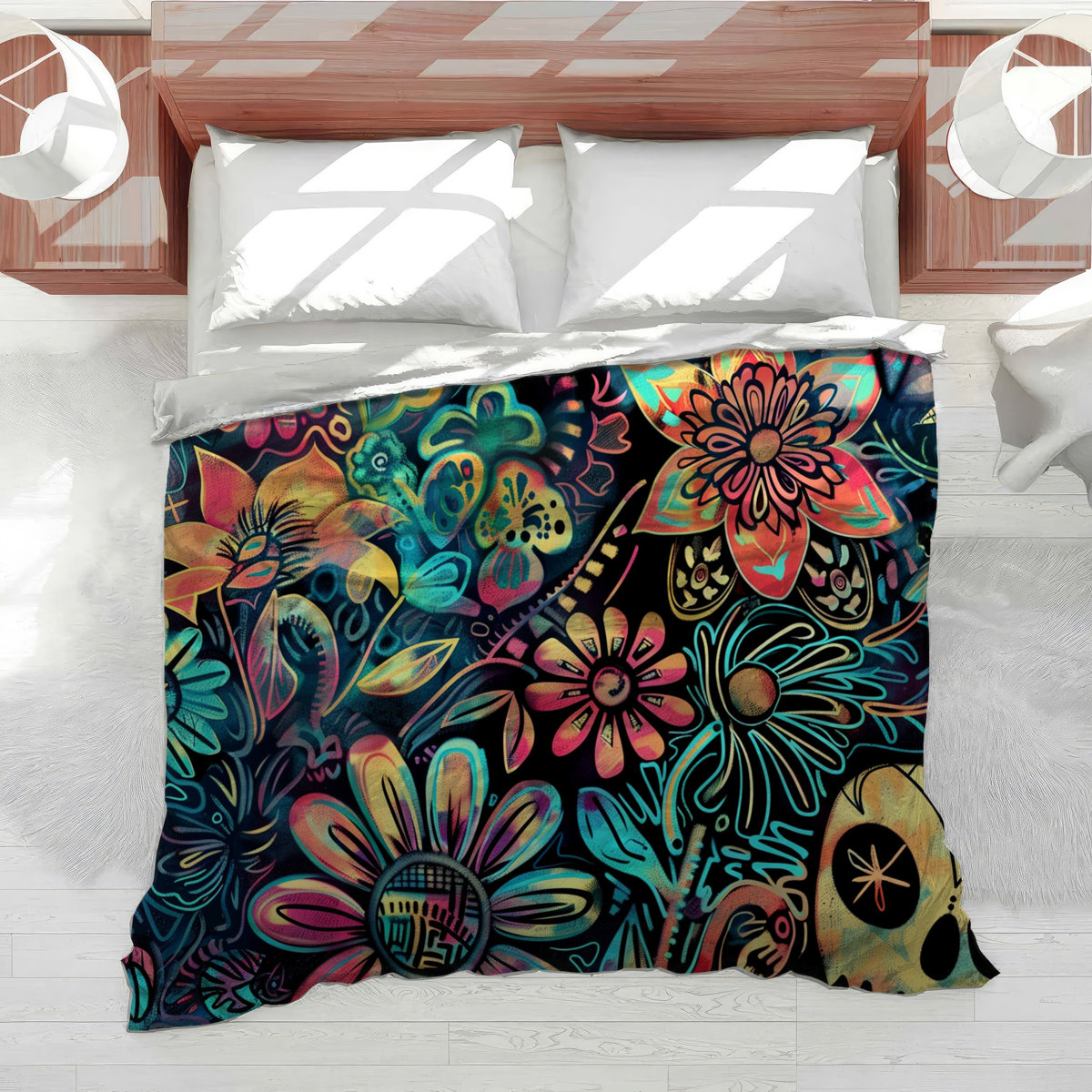Flowers Bedding Festival Comforter Mexican