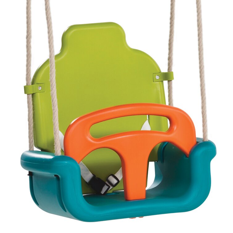 AXI Babysitz Plastic Green Bucket Swing with Mounting Hangers