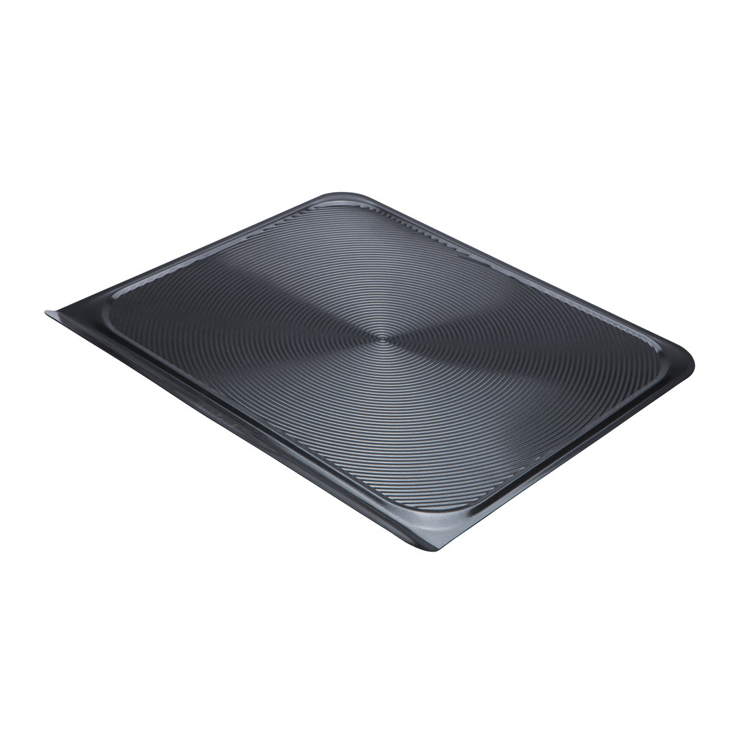 Circulon Ultimum Non Stick Baking Sheet - Large Baking Tray, Freezer and Dishwasher Safe Carbon Steel Bakeware, Black, 40.5 X 30.5cm