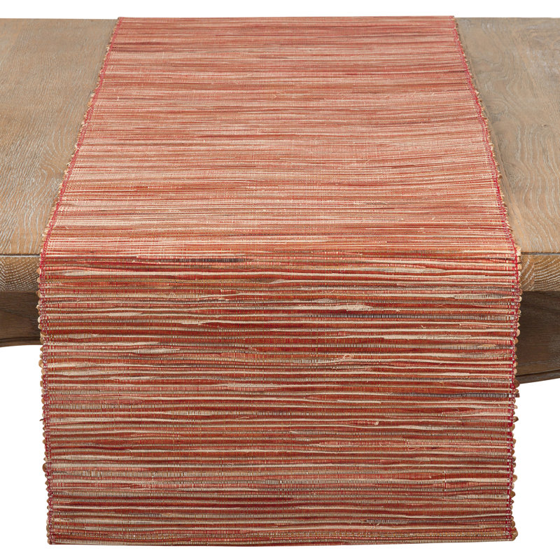Chemin de table Bevis, 108 po x 14 po, Rouille