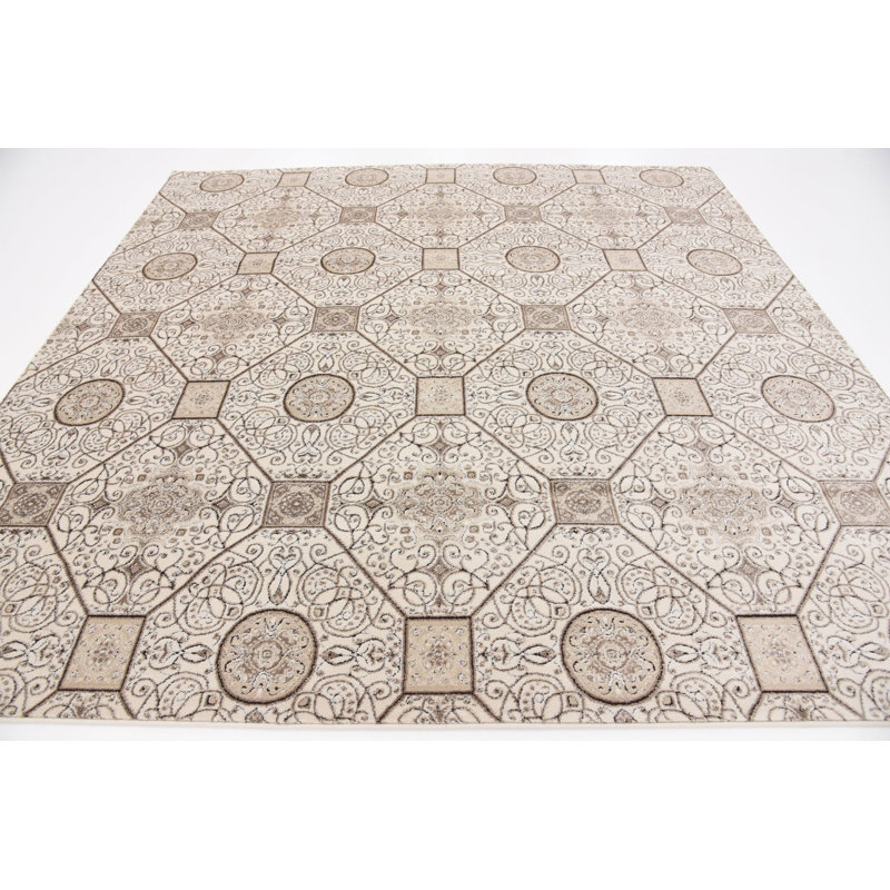 Emigdio Abstract Indoor Rug, Square 8'