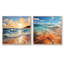«Beach Photo Sunlit Coastline» 2 pièces-254218937-254219077