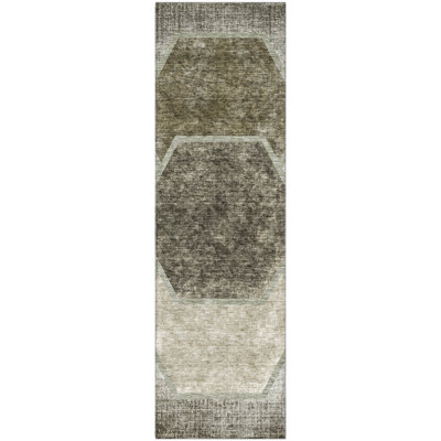 Premium Machine Washable Prisco Taupe Rug
