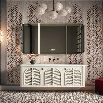 Armoire de salle de bain simple de style français