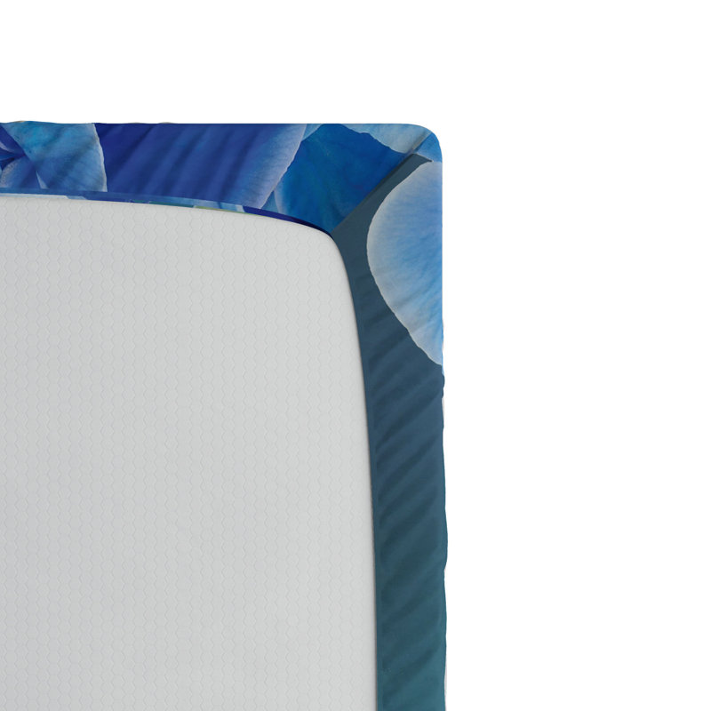 Microfiber Floral Fitted Sheet, Full Fitted Sheet