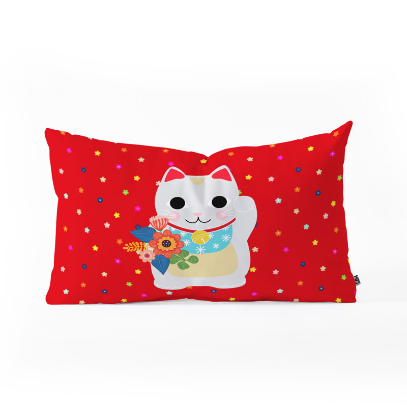 Coussin lombaire à chat sayang de chance hello