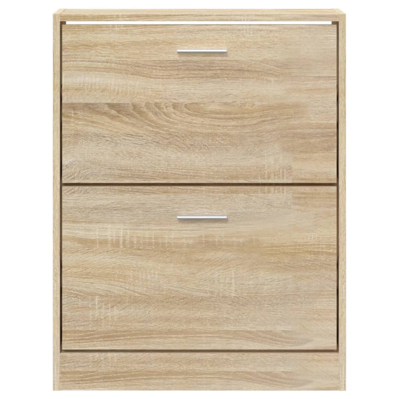 6 Pair Shoe Storage Cabinet, Oak