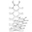 Hardy Tabletop Wine Bottle Rack in Silver