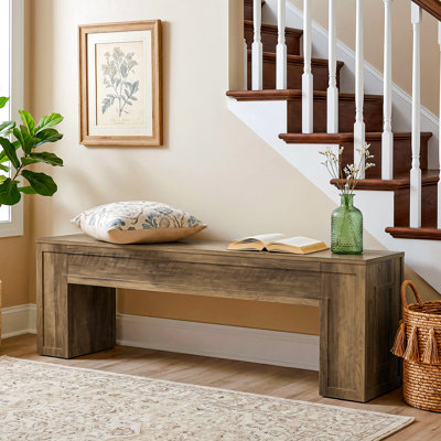 55" Entryway Bench,Shoe Bench for Entryway, Hallway