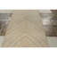 Wool Striped Area Rug in Beige