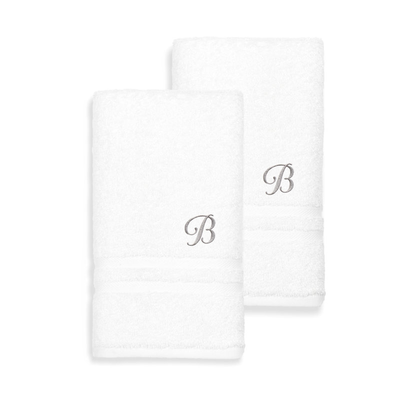 Débarbouillette 100% coton Denzi, B, Blanc
