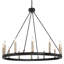 12-Light Wagon Wheel Candle Style Chandelier-101829162