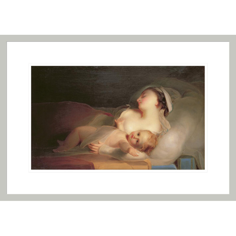 «Mother and Child» par Thomas Sully, impression giclée encadrée, 15.33" H x 21.75" W