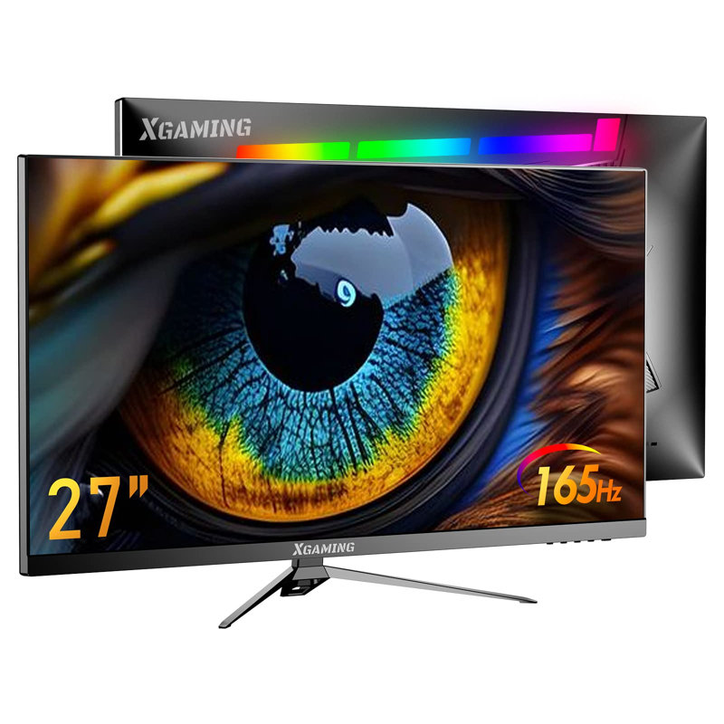 Moniteur de jeu QHD avec lumières arc-en-ciel