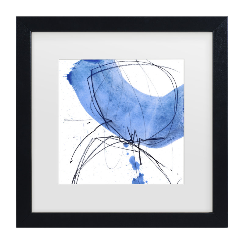 Œuvre encadrée à la bolognaise, bol Iris Lehnhardt, H 18 po x l 18 po