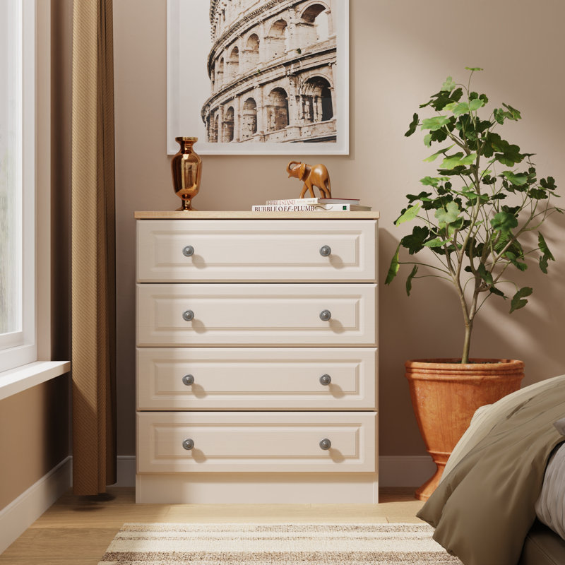 74cm W 4 - Drawer Chest of Drawers, Beige