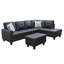 Canapé modulaire 3 pièces avec repose-pieds Jayzen-963363794-963363807-983349192