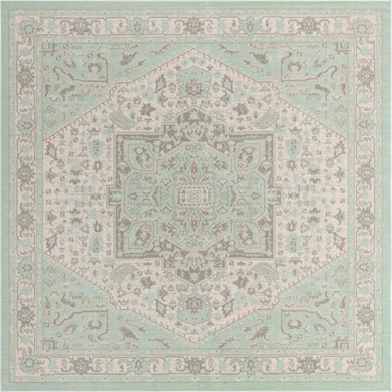 Marciel Oriental Indoor Rug, Square 8'