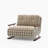 Sleeper Sofa Chair – 4‑In‑1 Folding Guest Bed In Tartan Fabric For Small Spaces-1837525968