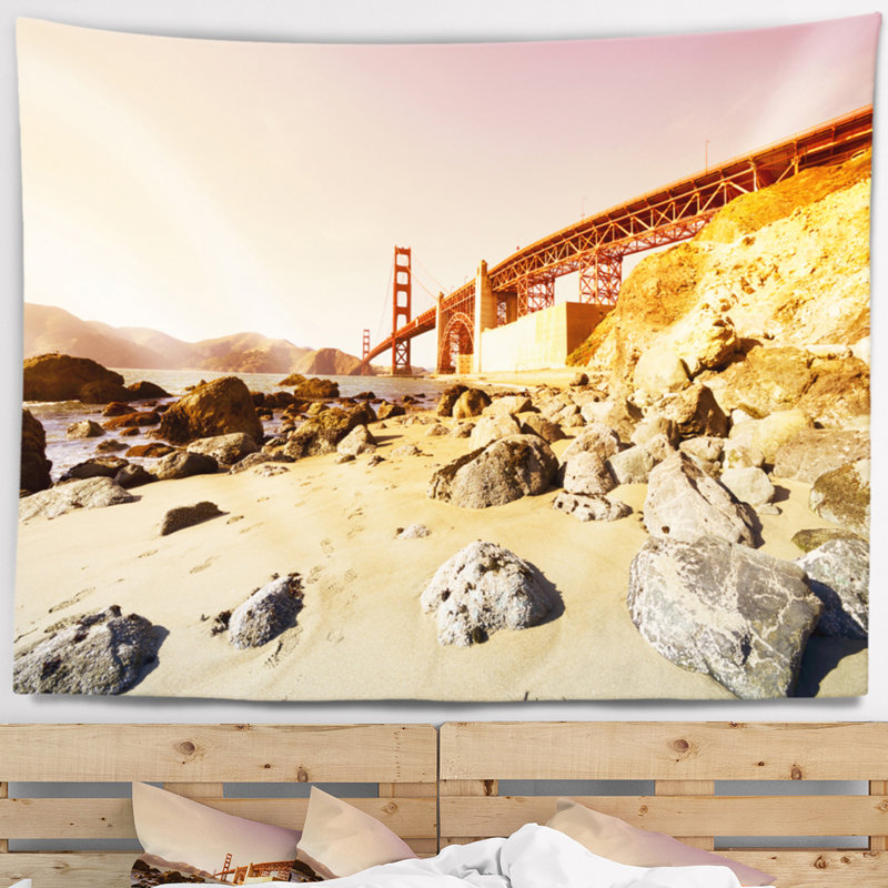 Tapisserie «Schafer Golden Gate in Bright Day», H 50 po x l 60 po