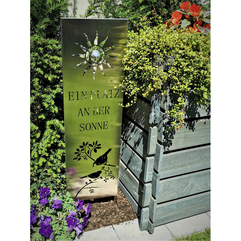 Alicea Stainless Steel Garden Sign