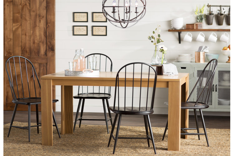 white shiplap in rustic dining room setting