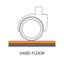 Tapis de chaise rigide pour usage intensif, forme de poste de travail 54 po x 60 po, transparent-77966193