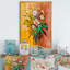 «Daisy Flowers», œuvre d'art traditionnelle sur toile-1949084330-1949084322