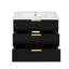 Armoire flottante murale 24 pouces avec double tiroir, lavabo en céramique et trop-plein, solution de rangement de salle de bain moderne-853748893