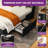 Velvet Upholstered Bed Frame With LED Headboard,3 Rolling Drawers And Power Outlets-1473337741-1464515100