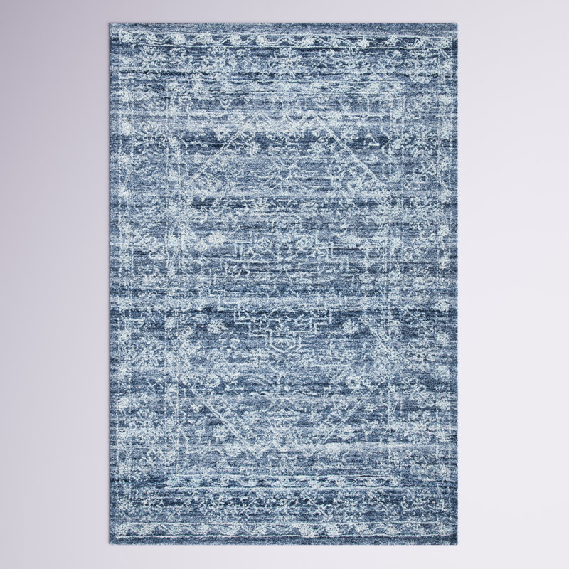 Lagro Hand Tufted Performance Oriental Rug, Rectangle 4' x 6'