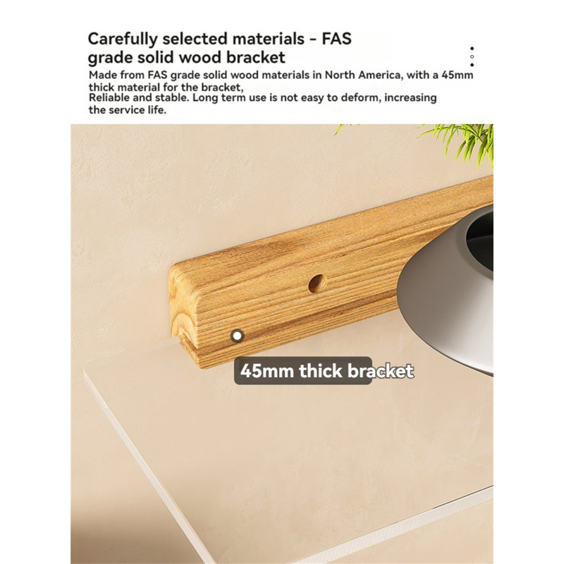 Tablette flottante Doodnath, H 1,77 po x l 11,81 po x P 5,9 po