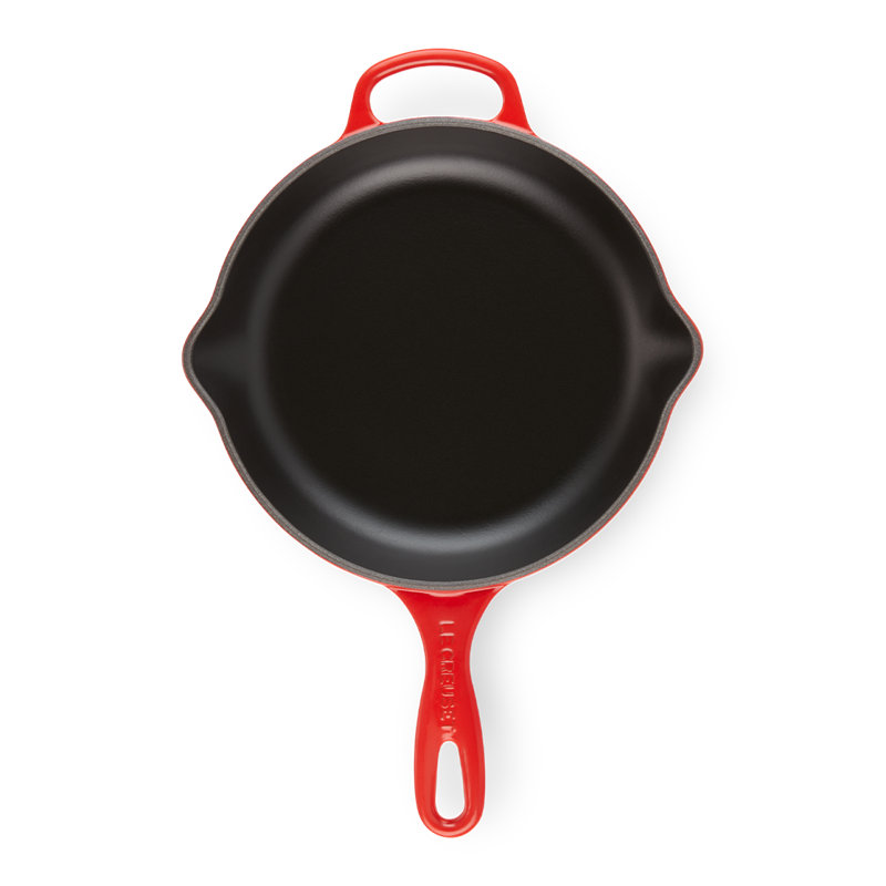 Le Creuset Enameled Cast Iron Skillet, Cerise