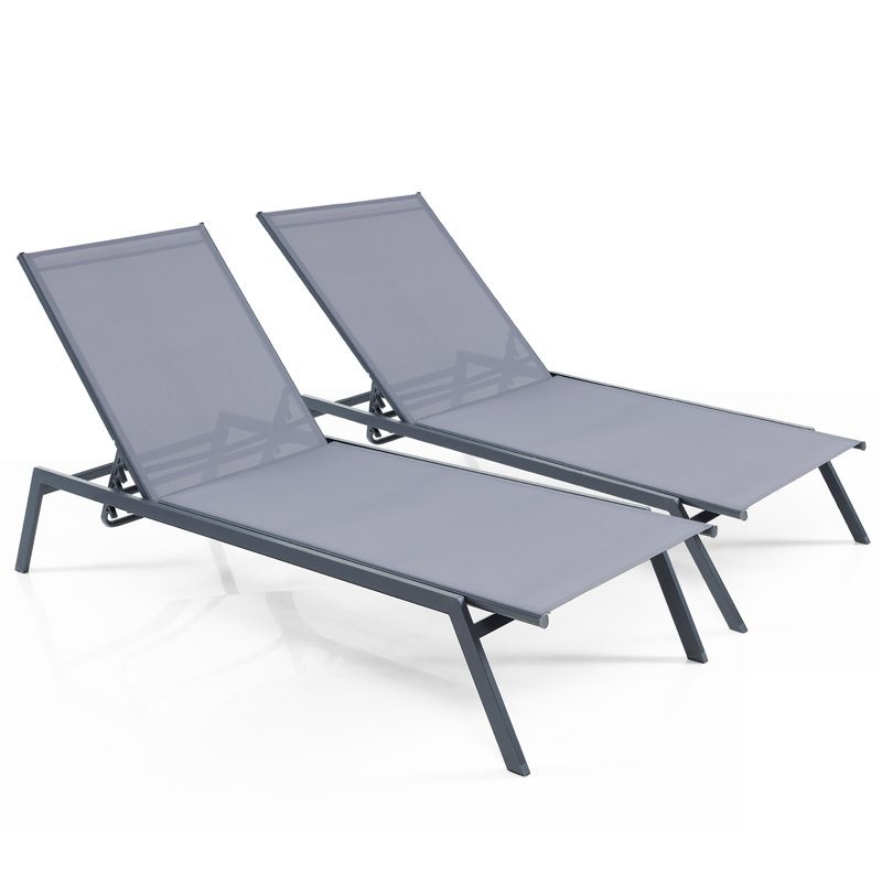 Chaise longue inclinable 75 po Musaab