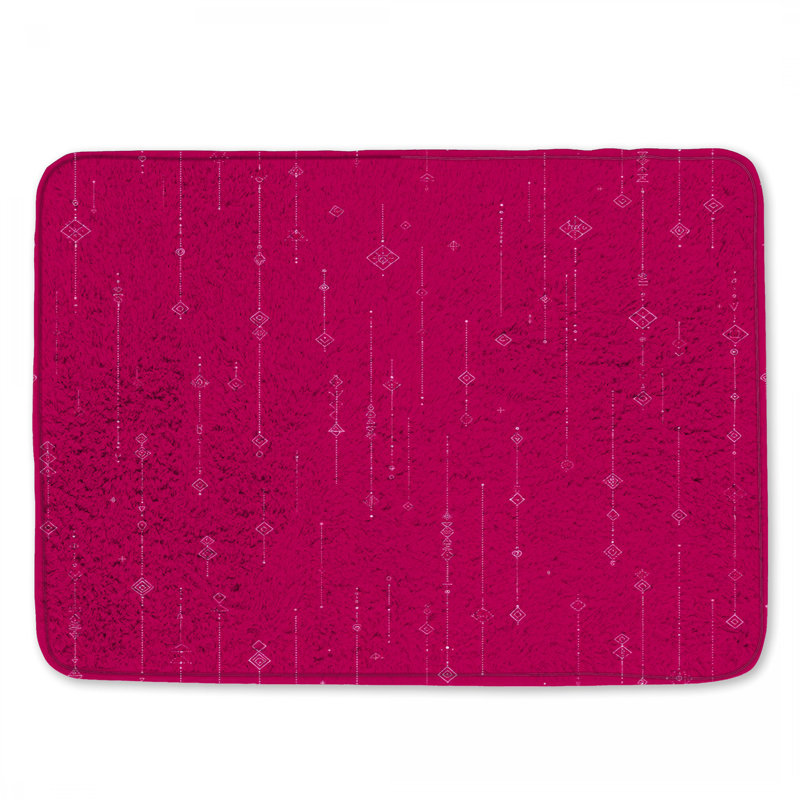 Décoration de salle de bain moderne à motif géométrique, 24in W x 17in L