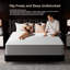 Matelas hybride à ressorts ensachés moyens 10 po / 12 po dans une boîte avec mousse certifiée CertiPUR-US-1172185938-1141153132