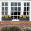 Large Window Box Planter, Frostproof Outdoor Plant Pot, Vintage Style Ribbed Windowsill Planter, Narrow Garden Planter with Drainage Holes-455357108-455357096