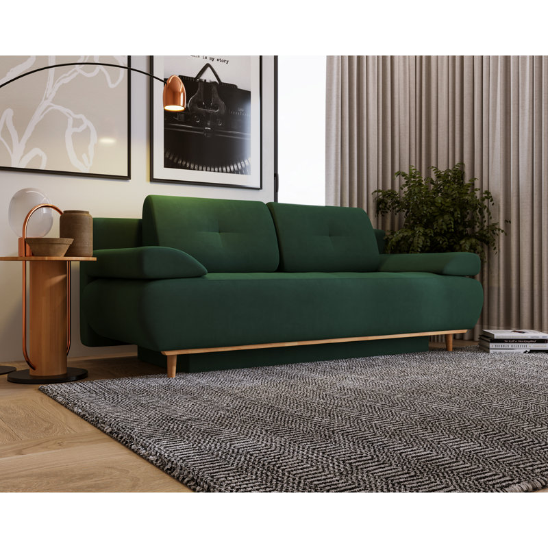 Taneya 2 Seater Sofa Bed, Green