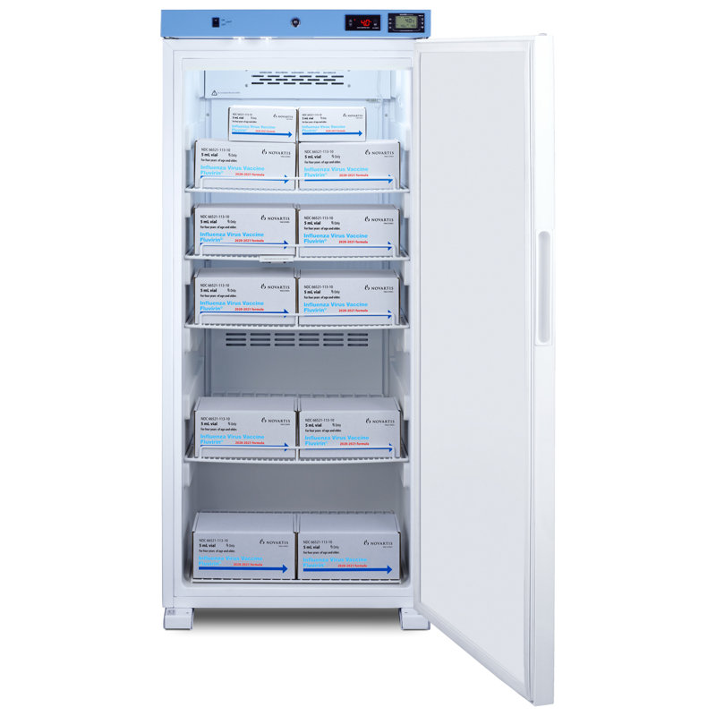 EQtemp 24" Wide Upright Healthcare Refrigerator, Right Handed
