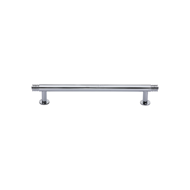 Heritage Brass Heritage Cabinet Pull Design with Rose, Polished Chrome, 9.6cm