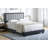 Pisa Velvet Upholstered Platform Bed Frame with Adjustable Headboard, Solid Wood Beam Support System, No Box Spring Required-2110187613-2110187601