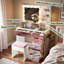 Coiffeuse Xavianx avec plateau en verre, 11 ampoules Hollywood, tiroirs et tabouret en velours