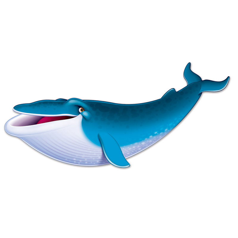Découpe de baleine bleue - 44 po - paquet de 12