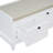 Classic Shoe Bench With Cushion And Three Drawers, Fluted Entryway Storage For Living Room And Hallways-1536305200