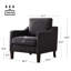 Fauteuil avec pieds en bois massif-892651835