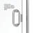 Infinity 58'' - W x 76.13'' H Door Semi-Frameless Shower Door with-16968390-16968391