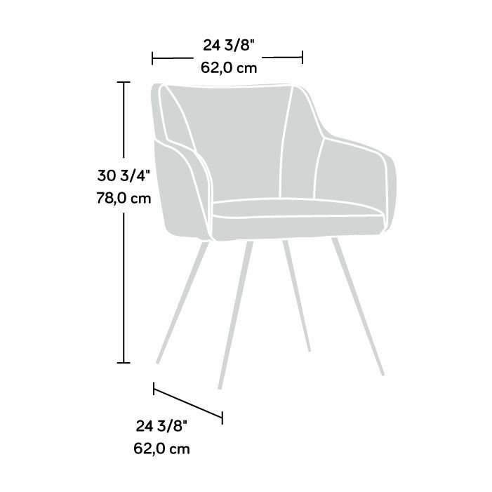 Fauteuil club large de 24,409 po Wister