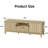 59" Fluted TV Stand For Tvs Up To 65 Inch